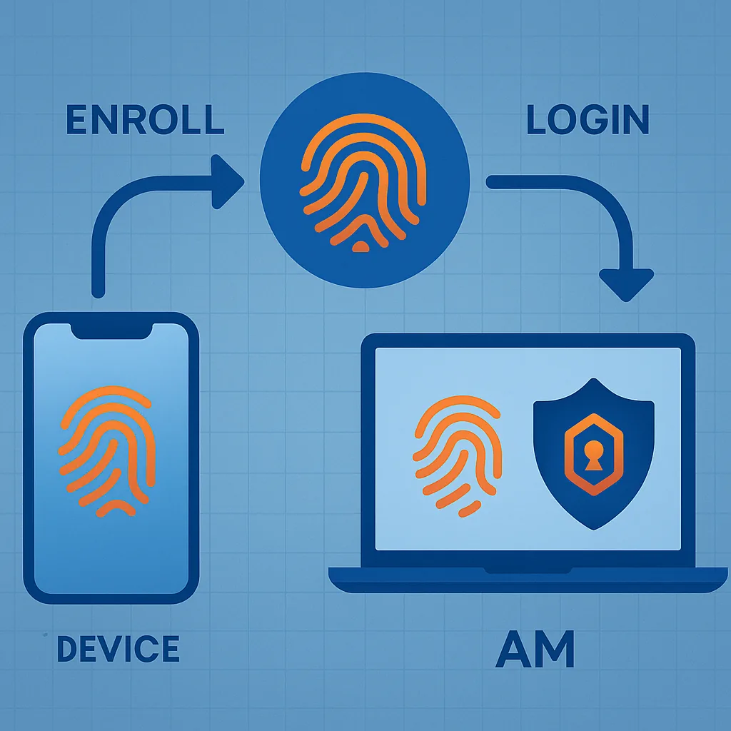 Fingerprint login: Enroll on device, login on AM