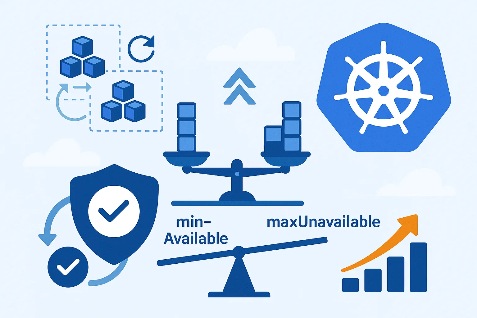 Kubernetes autoscaling: balancing min-available and maxUnavailable pods for high availability