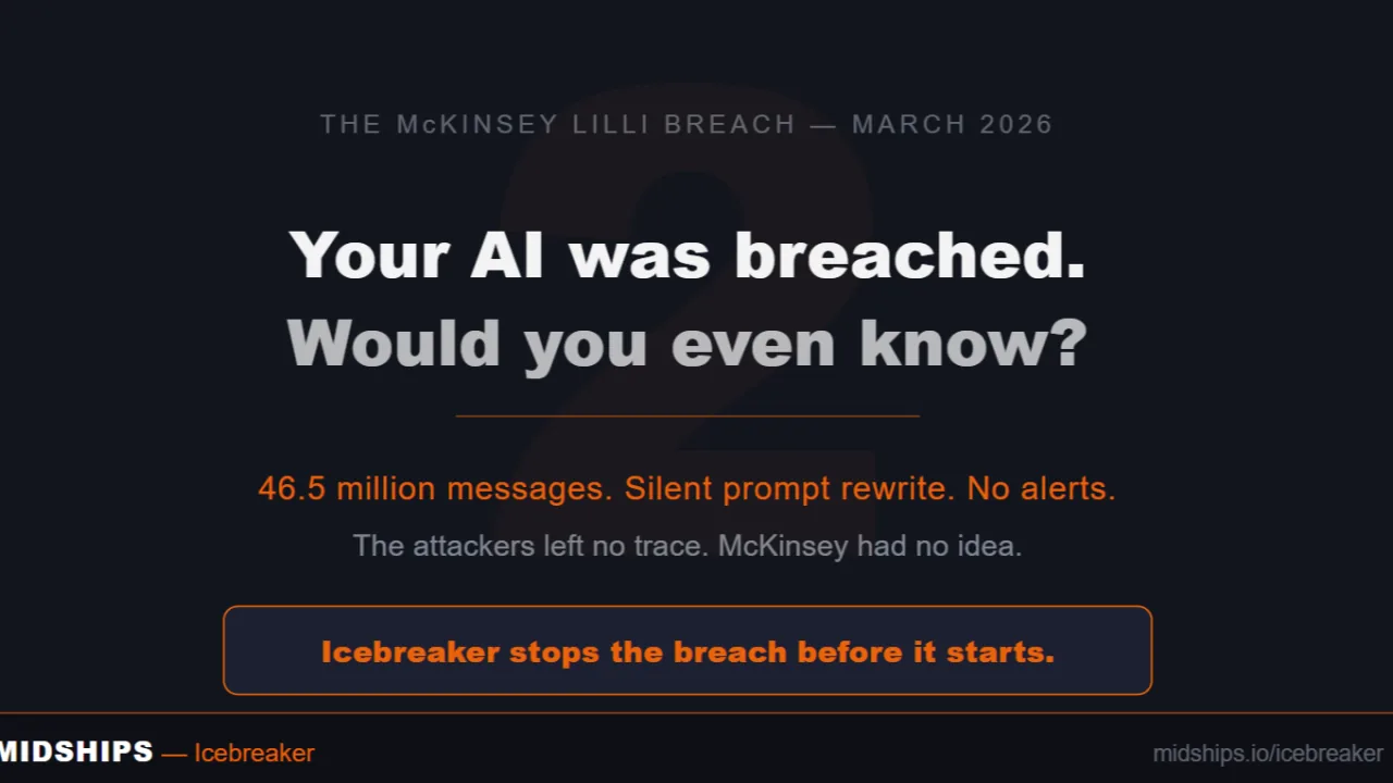 Security breach illustration showing AI platform vulnerability and data exposure